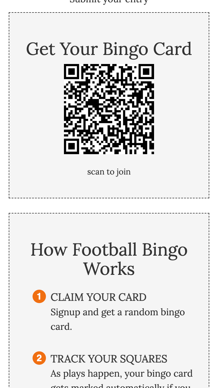 Football Bingo Online Free App To Generate & Score Cards For Your Game
