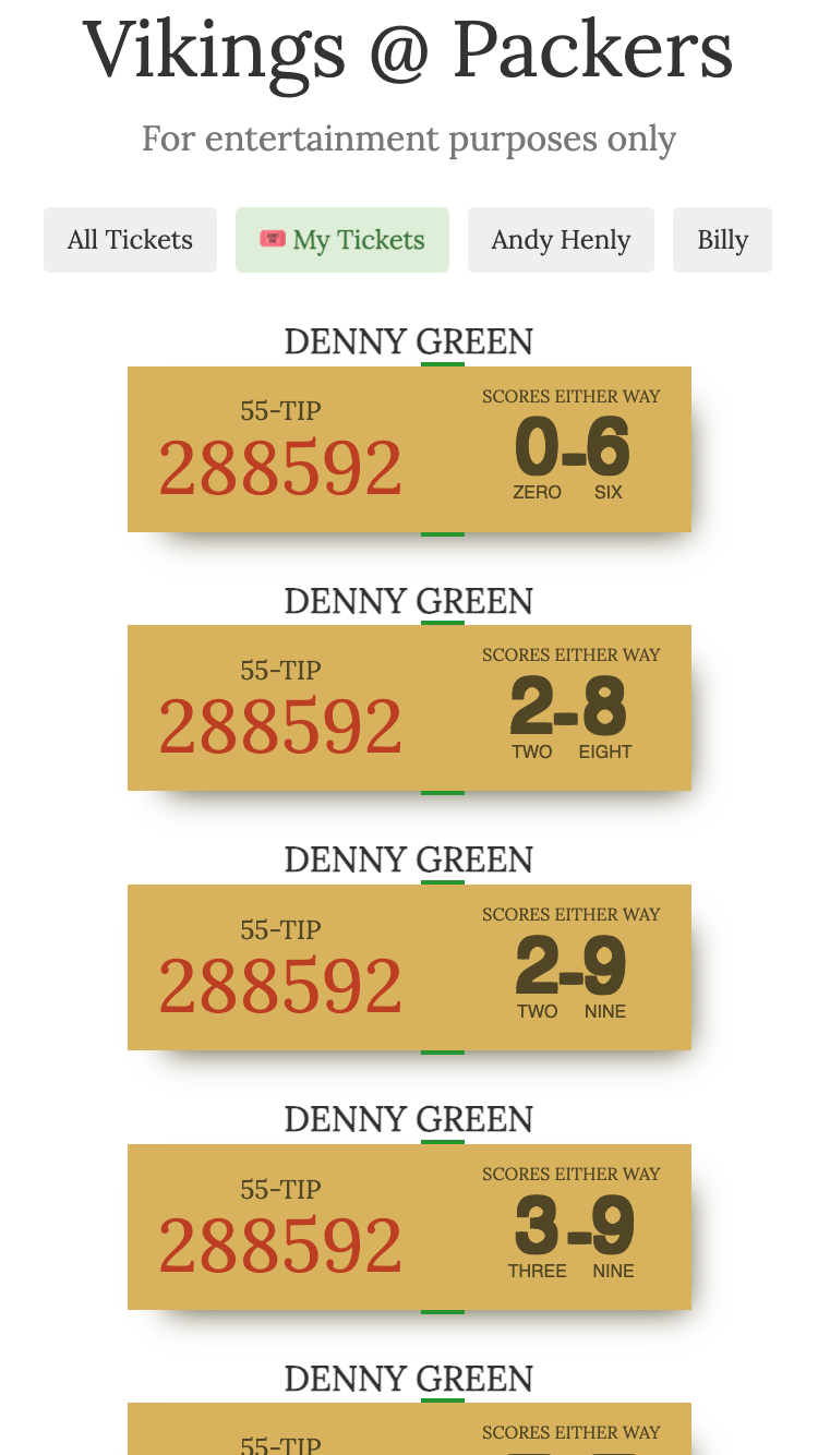 55 Tip Board Online For Football, Basketball, or Any Game